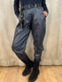 Belted PU Leather Magic Trousers